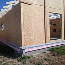 Montovaný bungalov na kľúč štádium výstavby