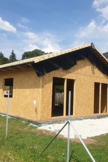 Montovaný drevodom bungalov nová realizácia