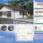Montovaný nízkoenergetický dom bungalov pre rodinny s deťmi