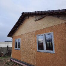 Nízkoenergetický dom bungalov Praktik Nitra - priebeh výstavby - Montované domy DATA