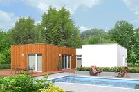 Ultra-nízkoenergetický bungalov Typ “E4i - izbový alternatíva č.2“