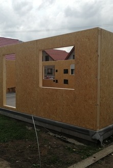 Výstavba montovaného domu Bungalov Praktik Variant